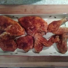 A picture of Three ingredient oven roasted chicken.