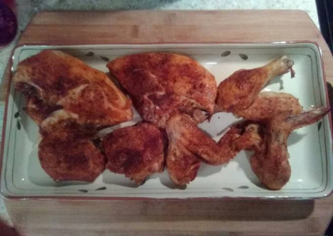 How to Prepare Quick Three ingredient oven roasted chicken