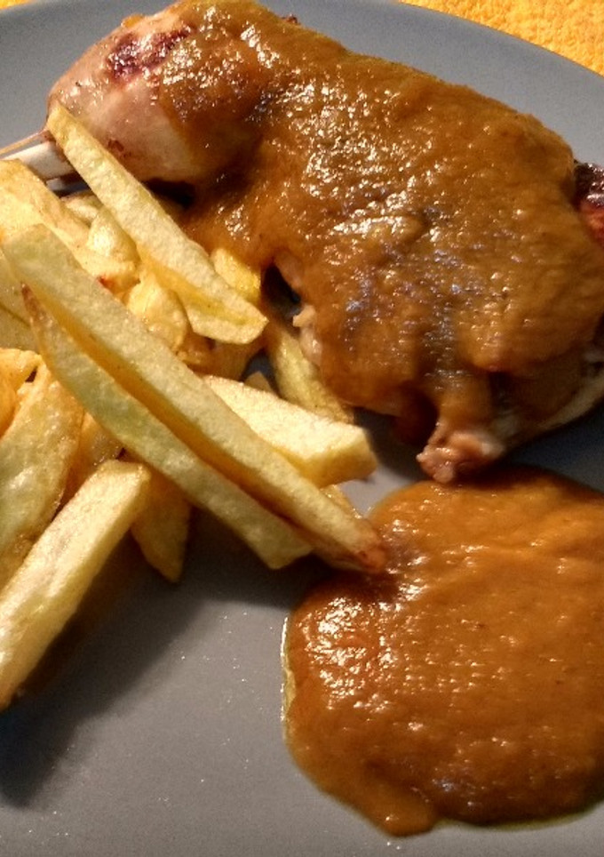 Una foto de Muslos de pollo con limón en olla express