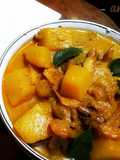 Dry shrimps pumpkin curry