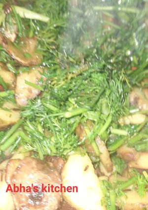 A picture of Soa-aloo ki sabzi.