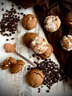 A picture of Coffee and Cocoa Cookies (with White Chocolate Chips).