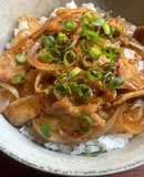 Ponzu Pork Rice Bowl