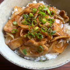 A picture of Ponzu Pork Rice Bowl.
