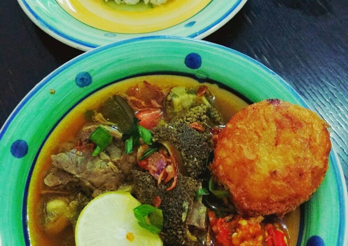 Resep Soto babat beninggg Anti Gagal