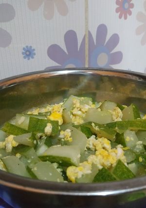 Foto resep Tumis timun telur