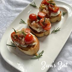 A picture of Bocconcini Bruschetta.