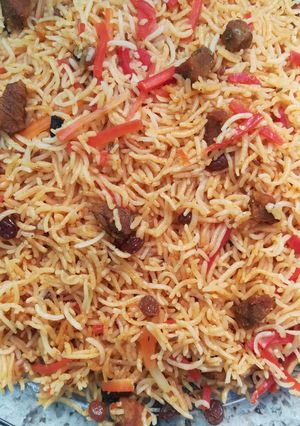 A picture of Kabuli Pulao#Eid Special.