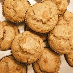 A picture of Gluten Free Apple Cinnamon Muffins with Milled Flaxseed.