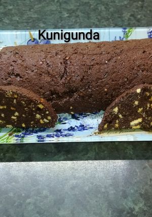 Mandulás-csokoládés sütemény recept fotója