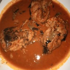A picture of Ini Yinko fufuru (Fresh fish soup).