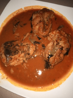 A picture of Ini Yinko fufuru (Fresh fish soup).