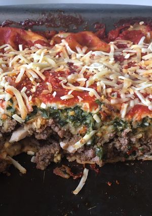 Una foto de Lasagna de carne y verdura