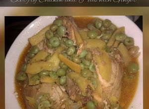 Gambar Stir Fry Chicken & Peas with Ginger 🍗