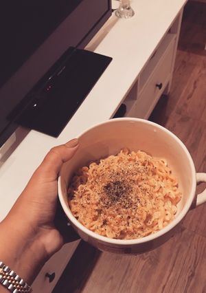 صورة لوصفة اندومي بالخلطه السريه 🍜💙