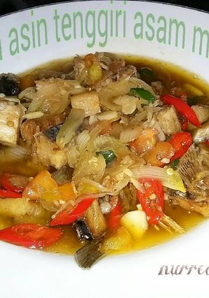 Foto resep Ikan asin tenggiri asam manis