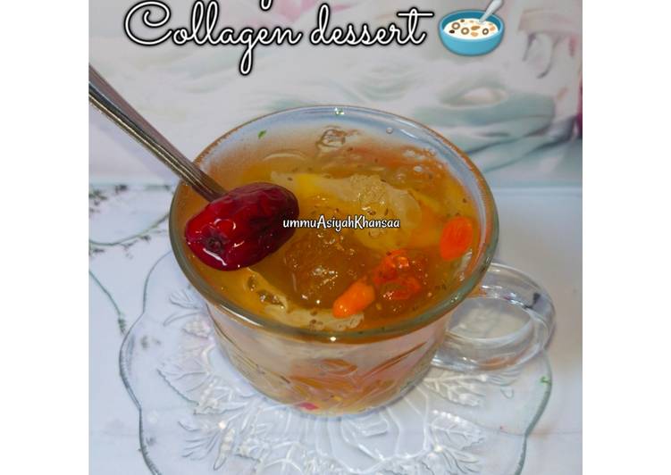 Resep Peach gum collagen dessert Enak dan Antiribet