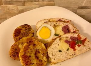 Una foto de Pan de pollo relleno