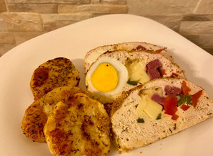 Una foto de Pan de pollo relleno