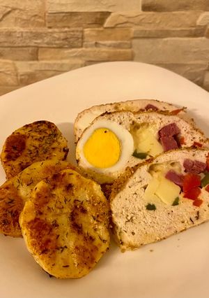 Una foto de Pan de pollo relleno