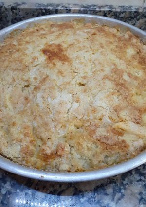 Una foto de Torta de manzana sin batir