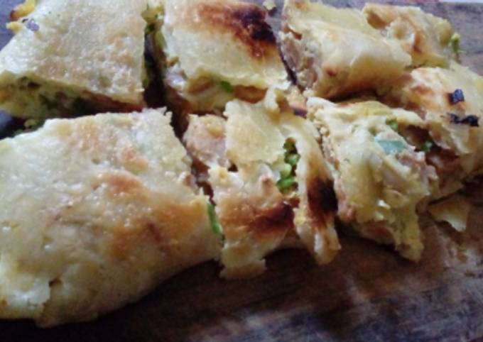 Langkah Mudah untuk Menyiapkan Martabak Telur Teflon Gampang #KitaBerbagi Anti Gagal