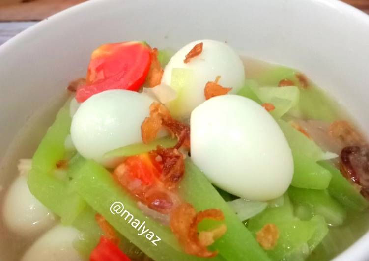 Siap Saji Sayur Labu Telur Puyuh Ala Warung