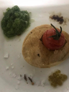 Una foto de Deconstrucción de gazpacho