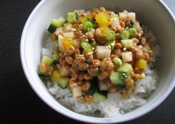 Crunchy Nattō Rice Bowl