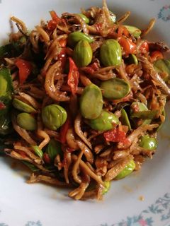 Foto resep Tumis teri pete