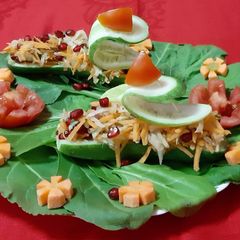 A picture of Stuffed Cucumber Salad.