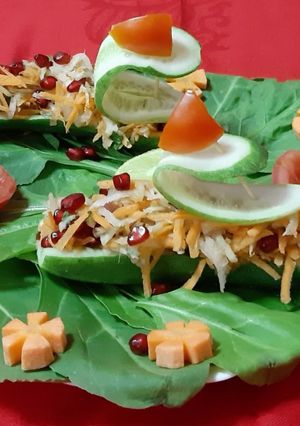 A picture of Stuffed Cucumber Salad.