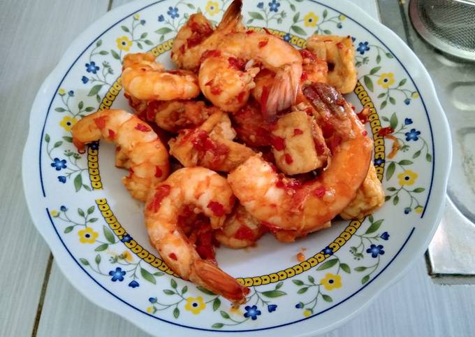 Balado udang simpel