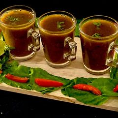 A picture of Spinach soup.