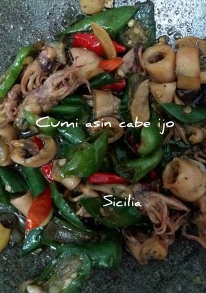 Foto resep Cumi asin cabe ijo