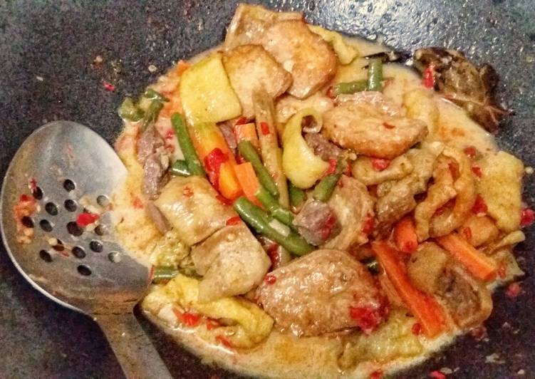 Kerecek dan Sayur Kuah Santan