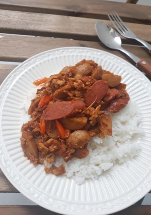 Foto resep Nasi gila / nasi gila simple / nasi gila mudah dan gampang