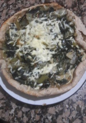 Una foto de Tarta casera de acelga