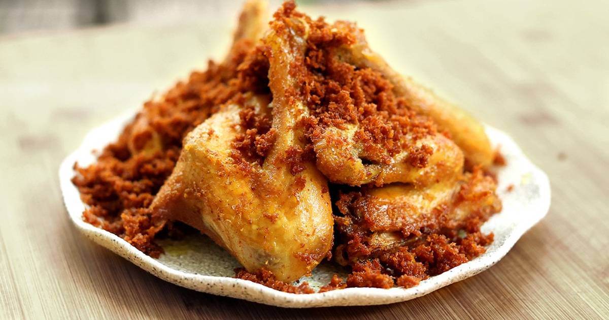 Resep Ayam Goreng Serundeng Kemiri oleh Devina Hermawan Cookpad