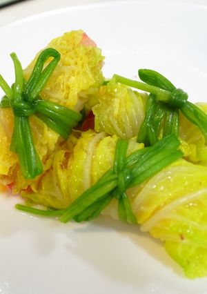 娃娃菜卷 的食譜成品照片