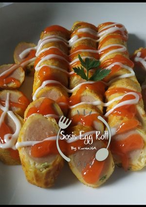 Foto resep Sosis Egg Roll Simple