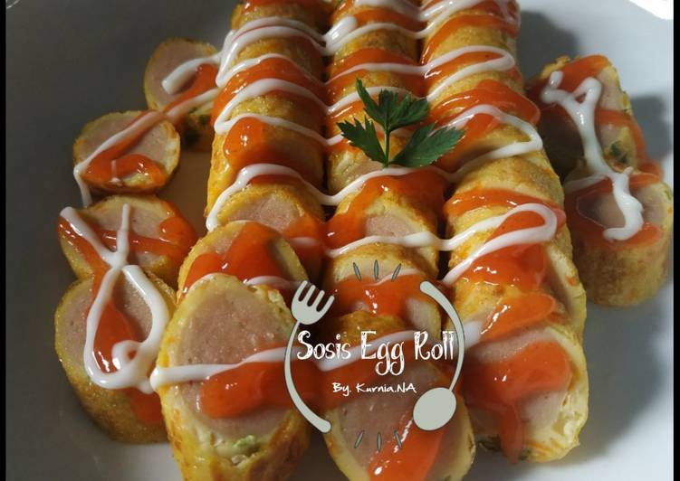 Sosis Egg Roll Simple