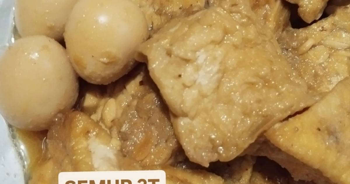 Resep Semur 3t (telur, Tahu, Tempe) Mudah dan Praktis Dihidangkan