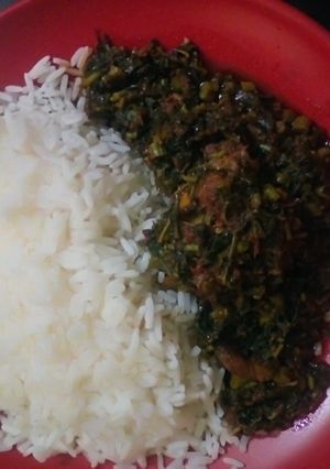 A picture of Rice & Vegetable soup.