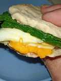 Sándwich figacita de acelga y huevo