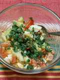 Ensalada de huevo muy light