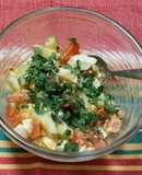 Ensalada de huevo muy light