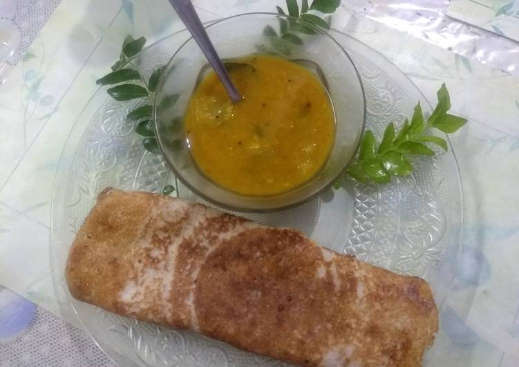 Tasty And Delicious of Masala Dosa sambhar