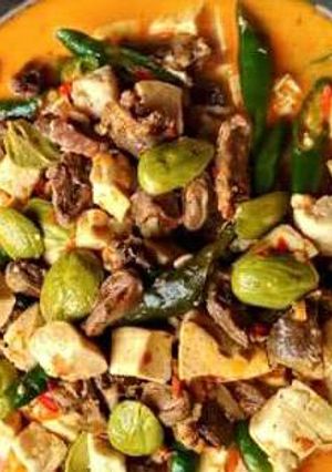Foto resep Jantung Tahu Masak Santan