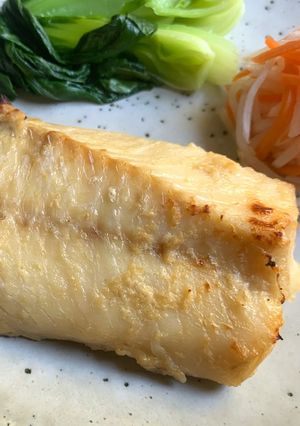 A picture of Miso Cod (Grillede Miso-marinated Cod).